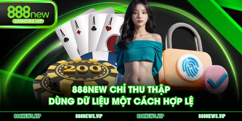 888NEW chỉ thu thập, dùng dữ liệu một cách hợp lệ