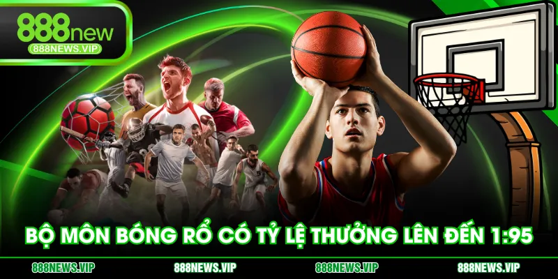 Bộ môn bóng rổ có tỷ lệ thưởng lên đến 1:95