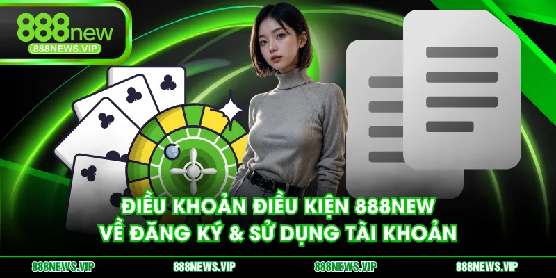Điều khoản điều kiện 888NEW về đăng ký & sử dụng tài khoản