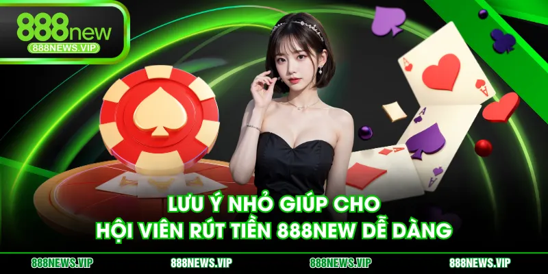 Lưu ý nhỏ giúp cho hội viên rút tiền 888NEW dễ dàng