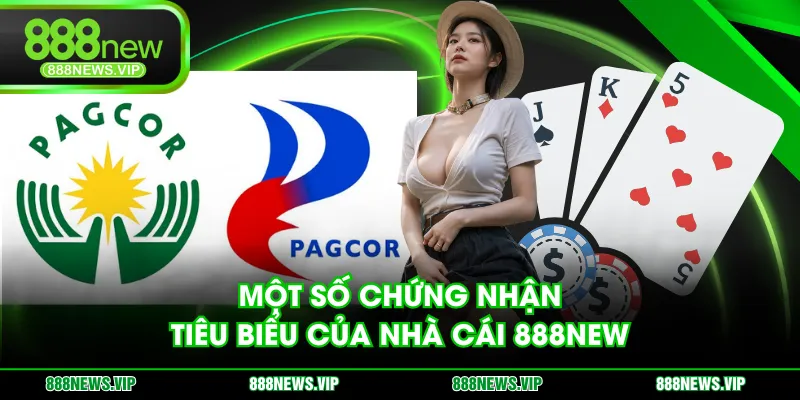Một số chứng nhận tiêu biểu của nhà cái 888NEW