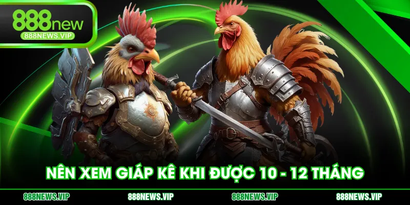 Nên xem giáp kê khi được 10 - 12 tháng